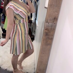 LOFT striped boho dress size 12 Petite new with tags